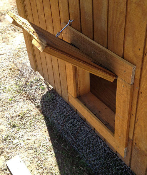 Chicken coop doors and pop holes Cluckin